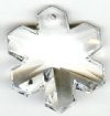 1 30mm Crystal Swarovski Snowflake Pendant